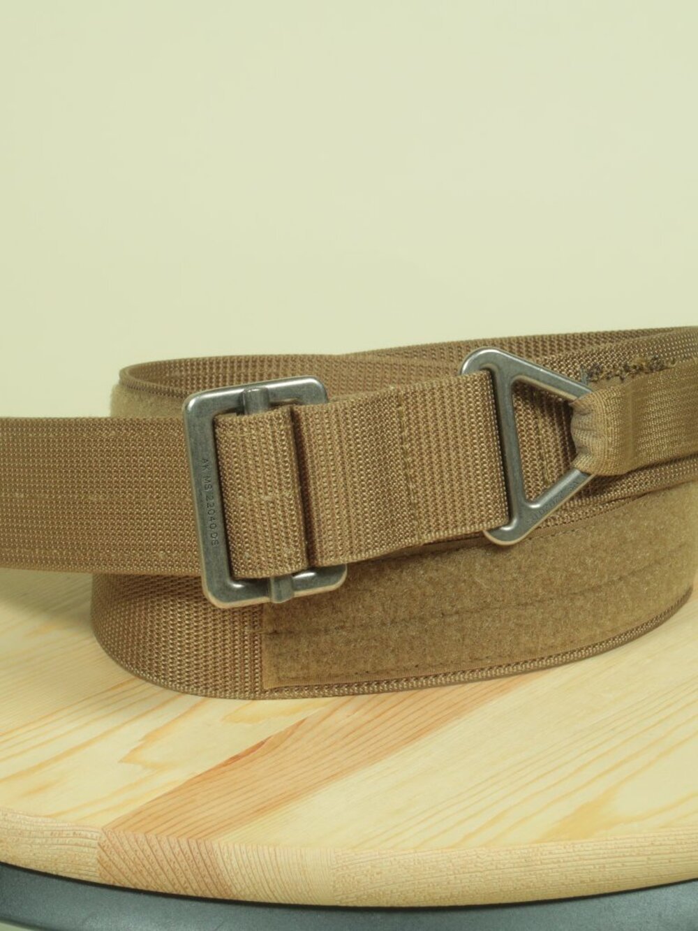 Wolf Tactical Heavy Duty Belt Mens L Brown Simple EDC Stiffened 2Ply 1.5” Nylon
